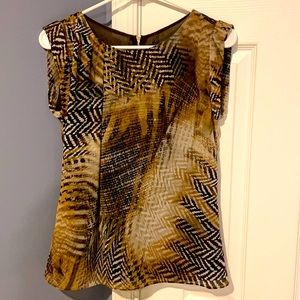 Vince Camuto Animal Print Blouse - XS